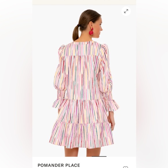 POMANDER PLACE Tuckernuck Bermuda Pink Sorbet Kenzo Dress size Large - Picture 5 of 8